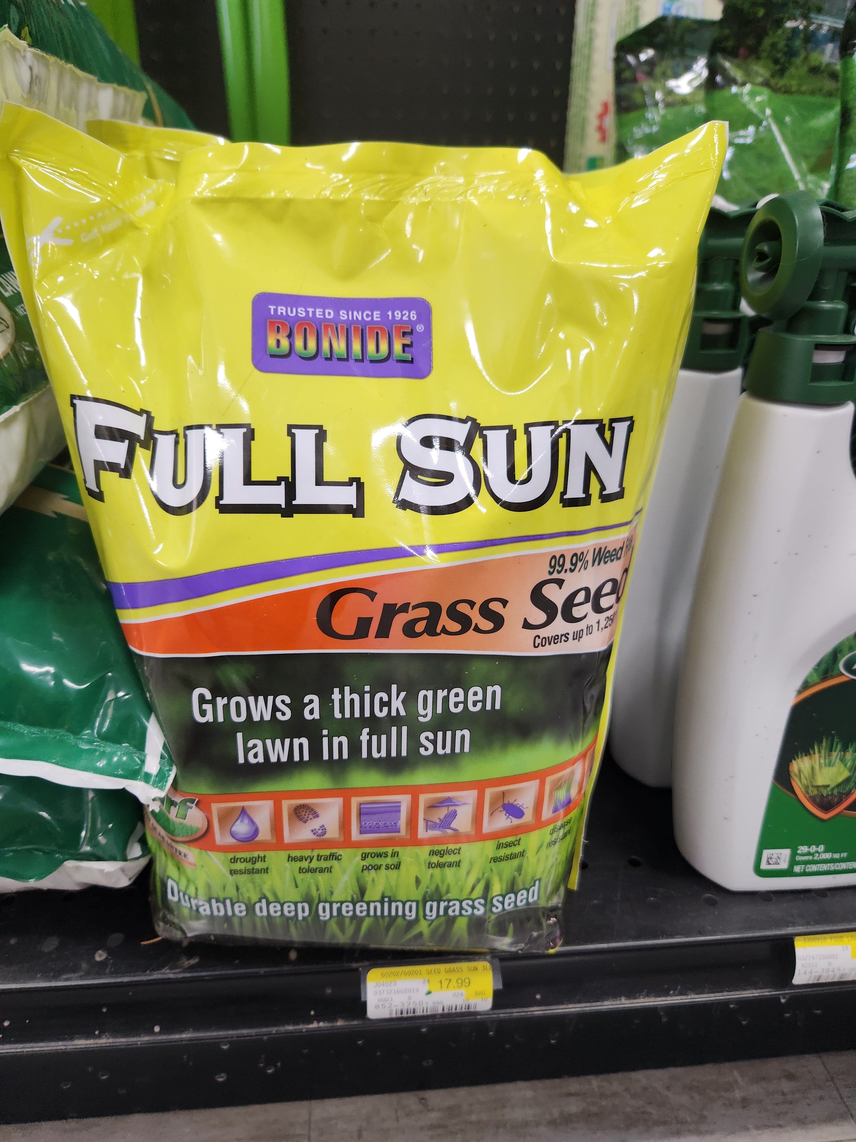 Bonide 60201 Full Sun Grass Seed, 3-Pound