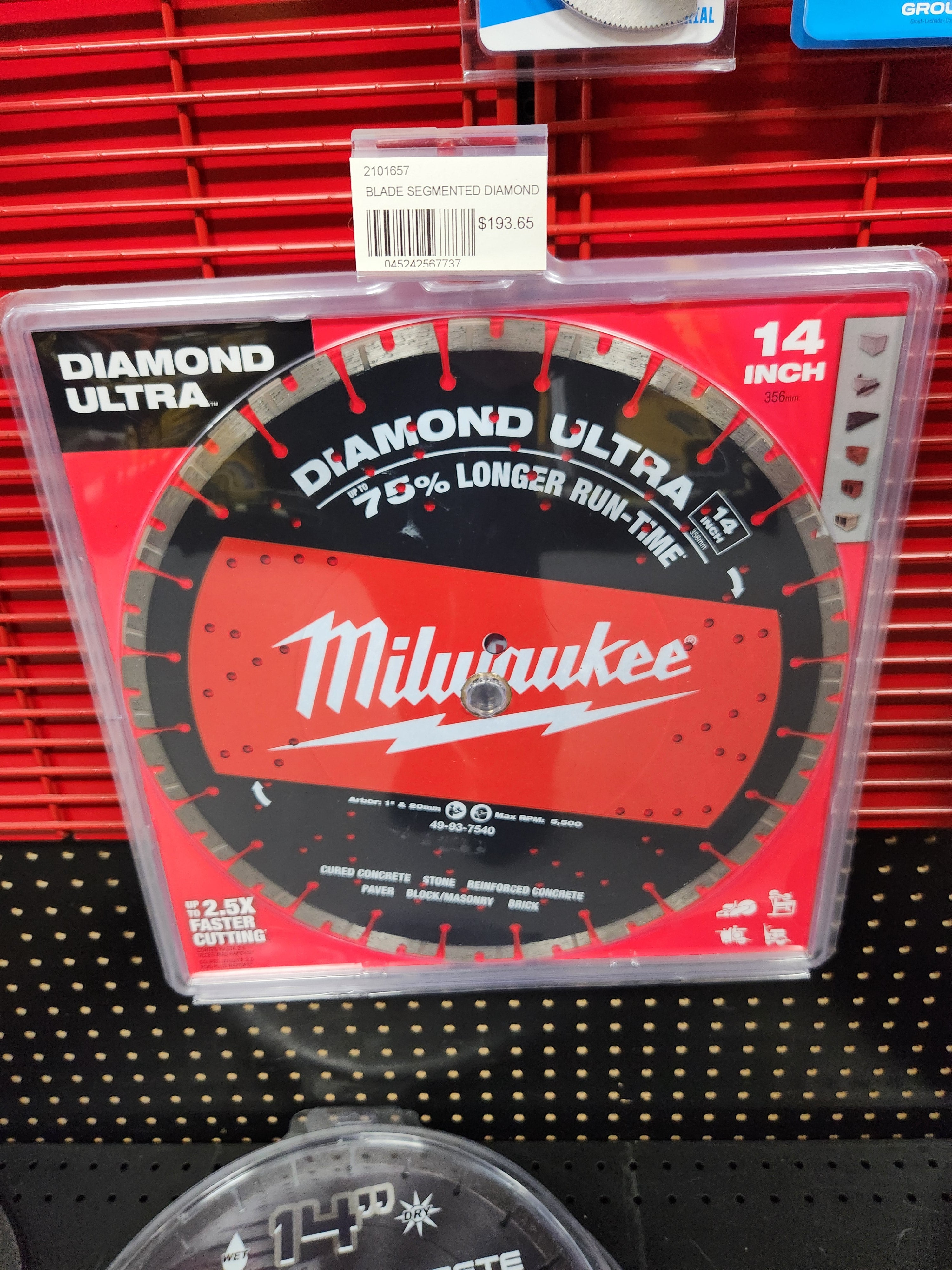 Milwaukee Diamond Ultra™ Segmented Blades 14in -- 49-93-7540