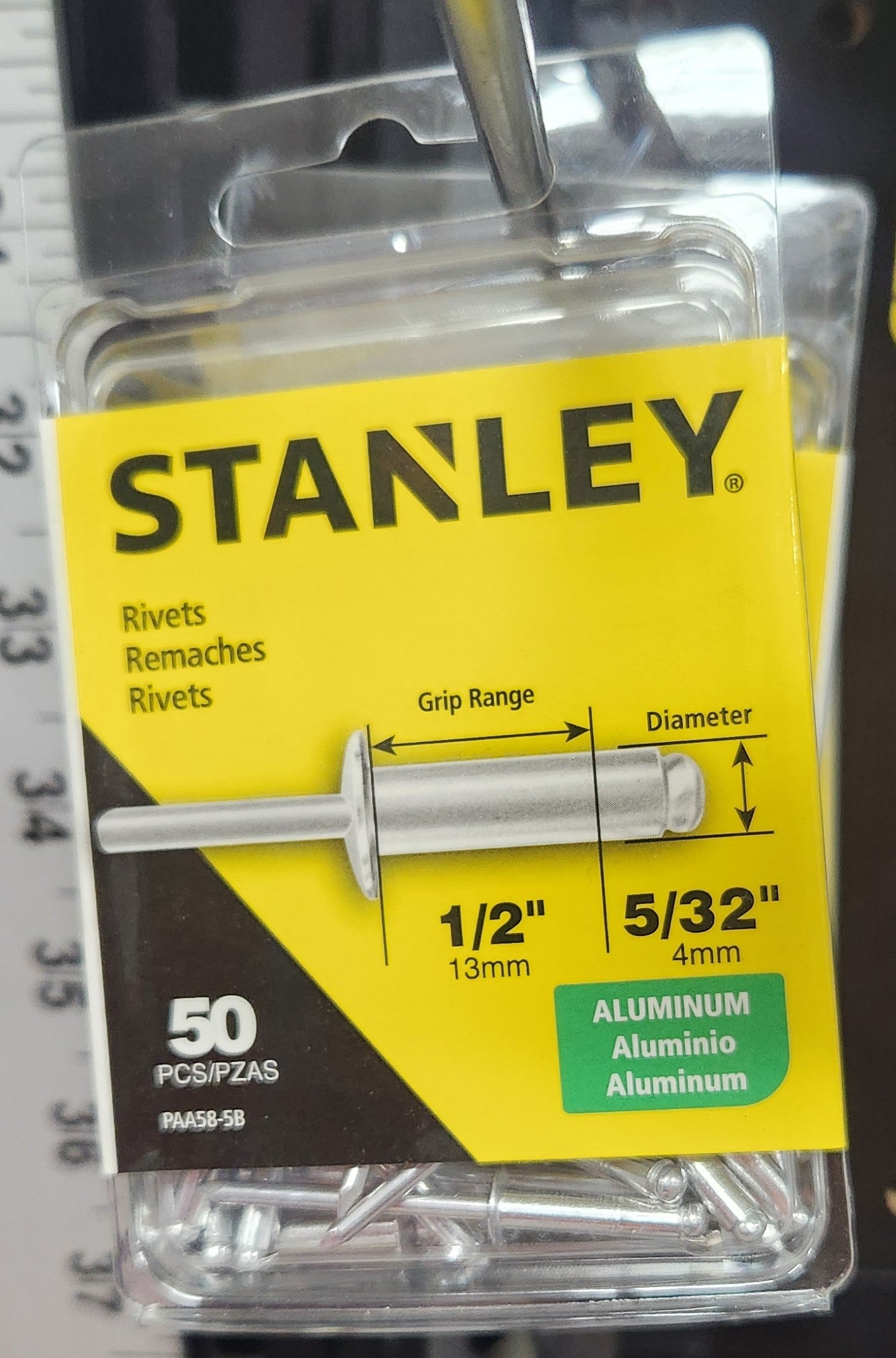 Stanley 5/32 in x 1/2 in Aluminum Grip Rivets (50 Pk)