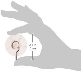 OOK Plastic Suction-Cup Hooks, 5-Pound, Clear
