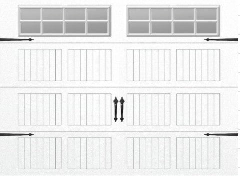 Raynor 8'x7', BuildMark, Insulated, Short Panel, Regular Headroom, Stockton Top Section, White -- Door #295