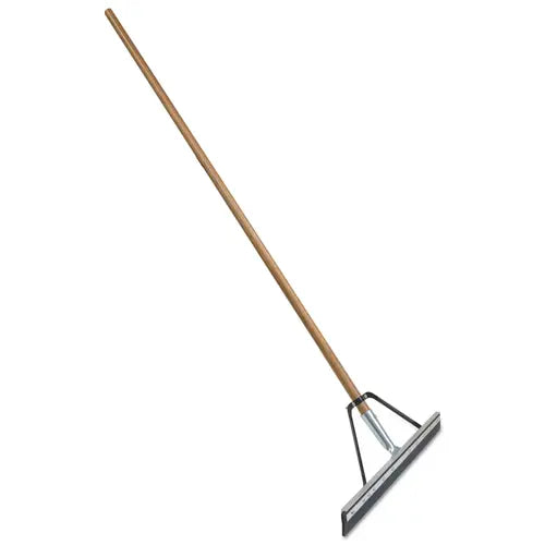 QUICKIE Floor Squeegee: Single-Blade, Includes Handle, Tapered, Not Threaded Thread, 24 in Blade Wd