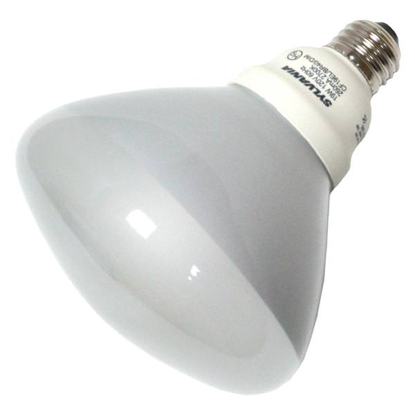 Sylvania Light Bulbs | LED, Incandescent, Fluorescent & More | LightBulbs.com 19 watt 120 volt BR40 Medium Screw (E26) Base 2,700K 800 Series Dimmable Dulux EL Reflector Flood Compact Fluorescent Sylvania Light Bulb 28997