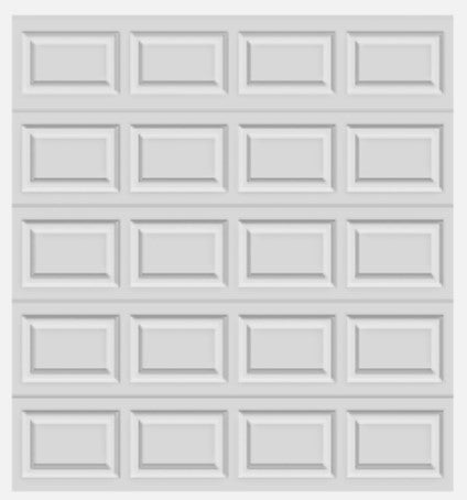 Clopay 8'x8' Short Raised, White, Insulated, No windows, TOR, 12R -- Door 294