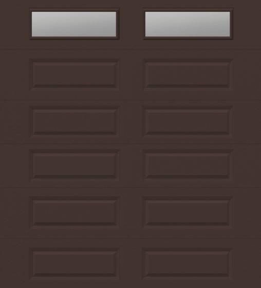 CHI 10'x10' 4216 Long Panel, Insulated, Windows LP PLAIN NO INSERT, Brown, TOR, 15R -- Door #337