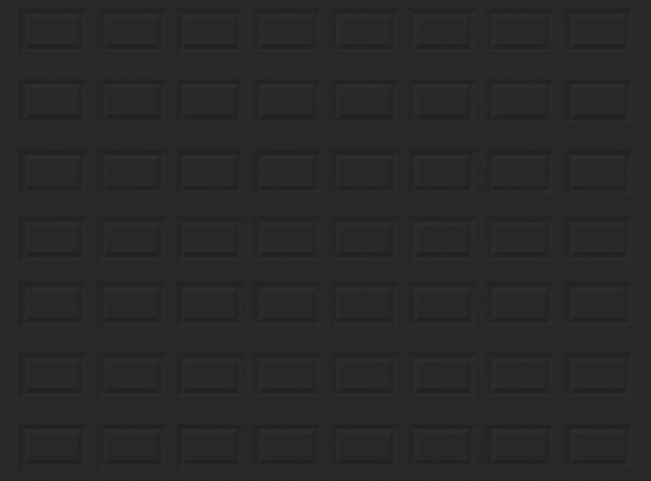 Hormann 3400, 16'x12' Black, Insulated, Short Raised, NO Window, 15R T -- Door #339