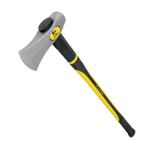 Vulcan 34527 Wood Splitting Maul, 6 lb Head, Steel Head, Fiberglass Handle, 36 in OAL