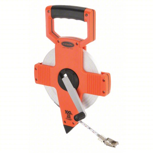 Keson 100 ft Tape Measure, 3/8 in Blade -- NR18100