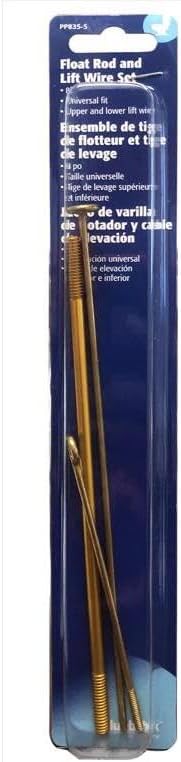 Plumb Pak PP835-5 Toilet Float Rod And Lift Wire, 5/16-18 X 3 In, No Size, Brass