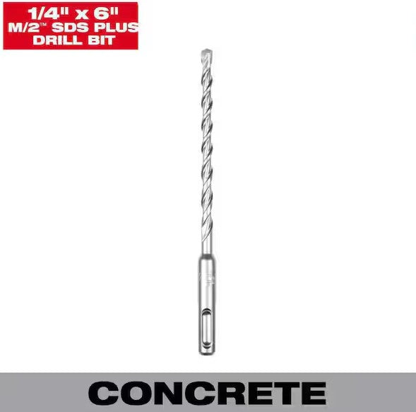 Milwaukee SDS Plus M2 2-Cutter Drill Bits