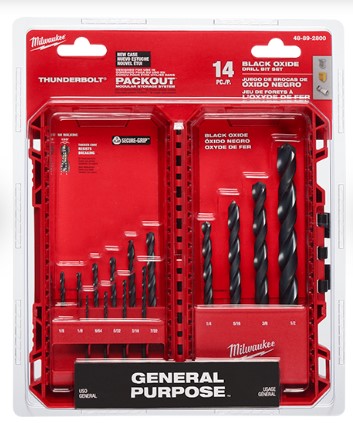 Milwaukee THUNDERBOLT® Black Oxide Drill Bits