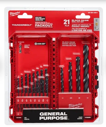 Milwaukee THUNDERBOLT® Black Oxide Drill Bits