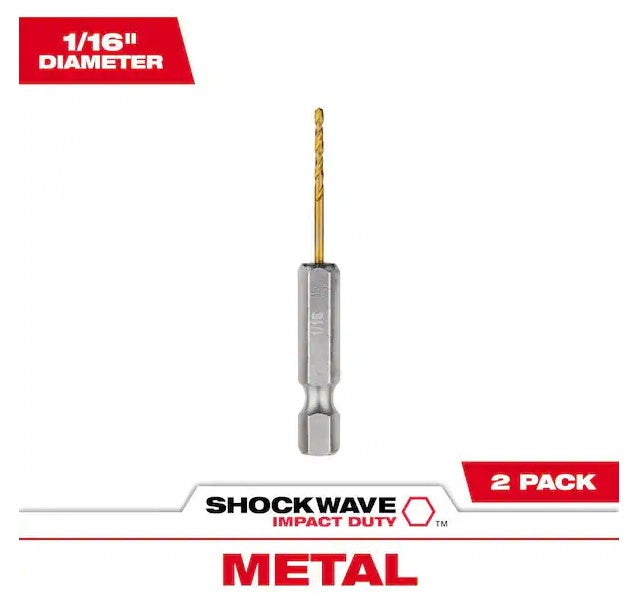 Milwaukee Impact Duty RED HELIX Titanium Drill Bits