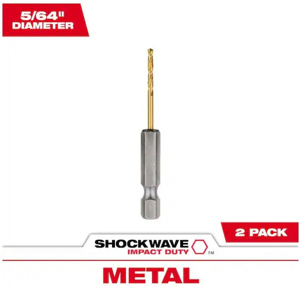 Milwaukee Impact Duty RED HELIX Titanium Drill Bits