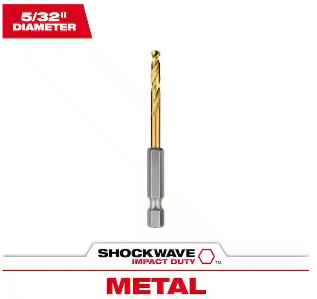 Milwaukee Impact Duty RED HELIX Titanium Drill Bits