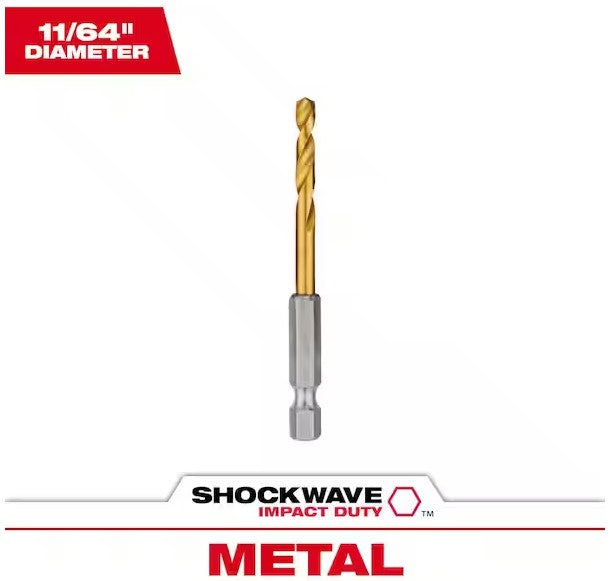 Milwaukee Impact Duty RED HELIX Titanium Drill Bits