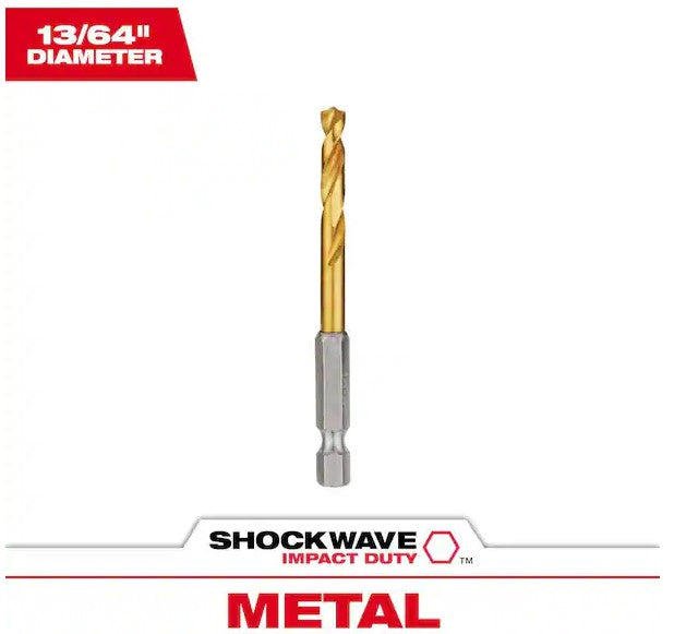 Milwaukee Impact Duty RED HELIX Titanium Drill Bits