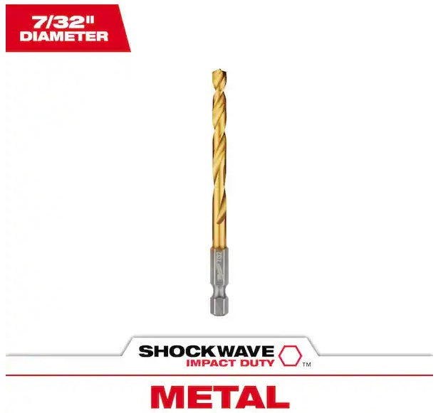 Milwaukee Impact Duty RED HELIX Titanium Drill Bits