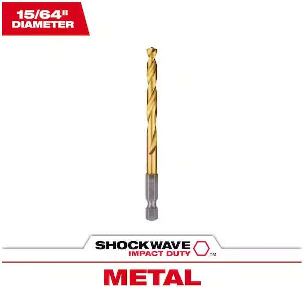 Milwaukee Impact Duty RED HELIX Titanium Drill Bits