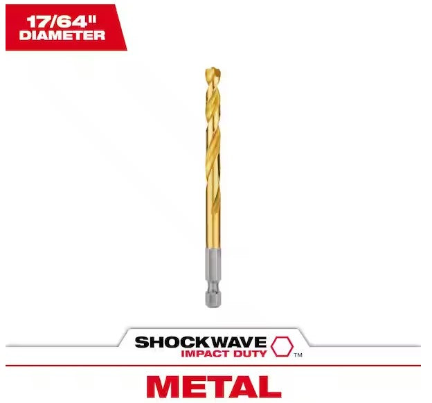 Milwaukee Impact Duty RED HELIX Titanium Drill Bits