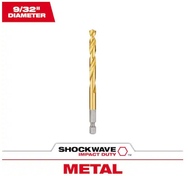 Milwaukee Impact Duty RED HELIX Titanium Drill Bits