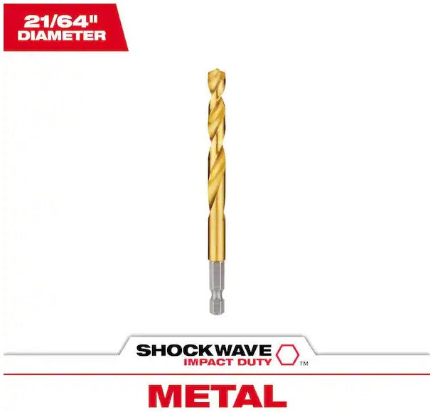 Milwaukee Impact Duty RED HELIX Titanium Drill Bits