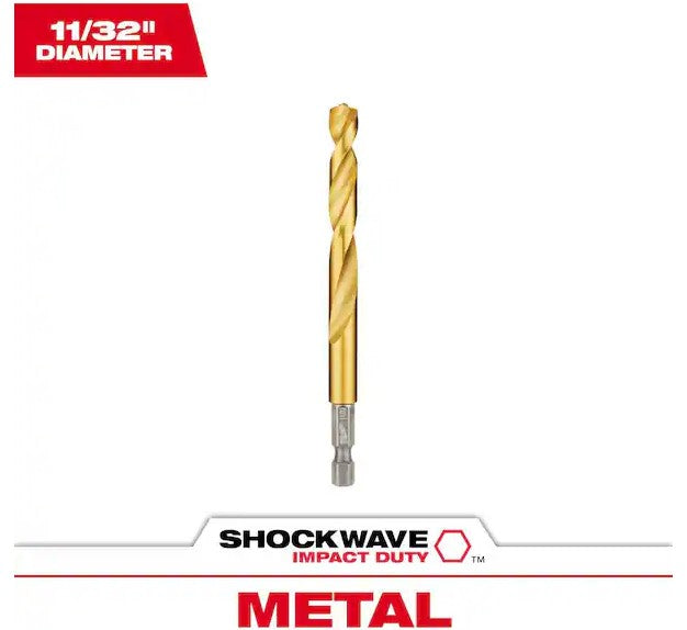 Milwaukee Impact Duty RED HELIX Titanium Drill Bits