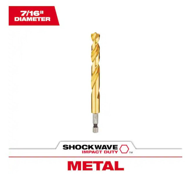 Milwaukee Impact Duty RED HELIX Titanium Drill Bits