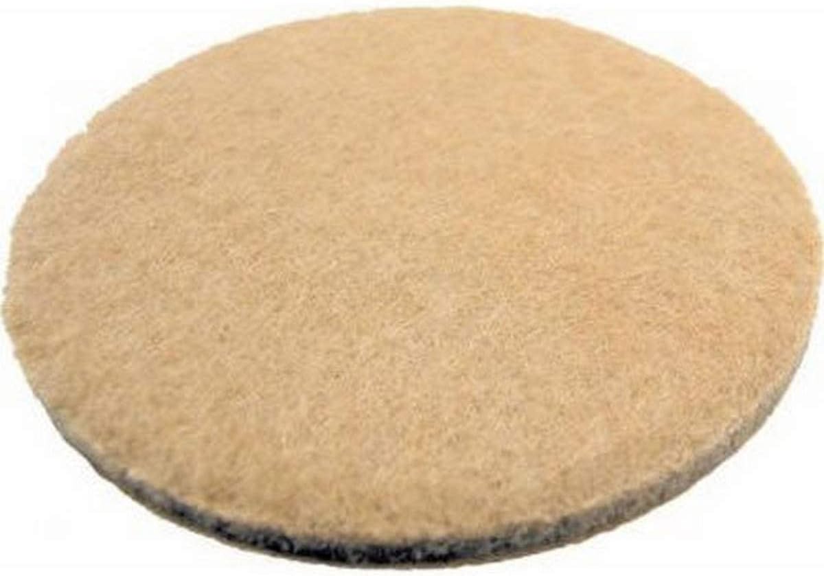 Shepherd Hardware 9928 3-Inch Heavy Duty Self-Adhesive Felt Furniture Pads, 4-Pack, Beige