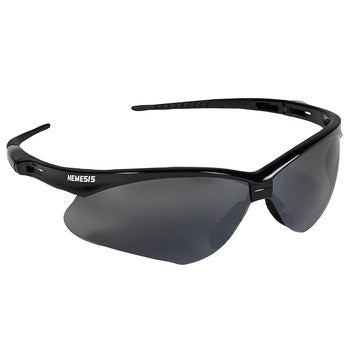 Kleenguard V30 Nemesis, Safety Glasses, Smoke Mirror, Smoke Lens, Black Frame, Half-Frame