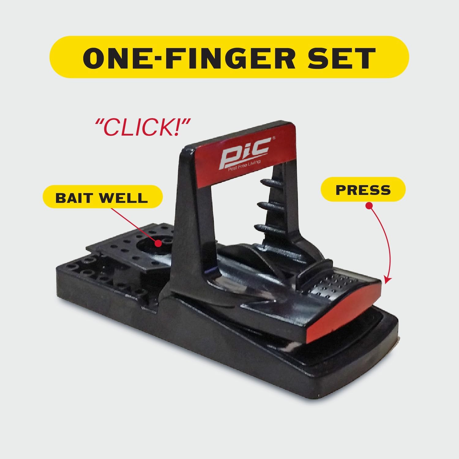 Pic PMT2 Plastic Mouse Trap, 2-Pack