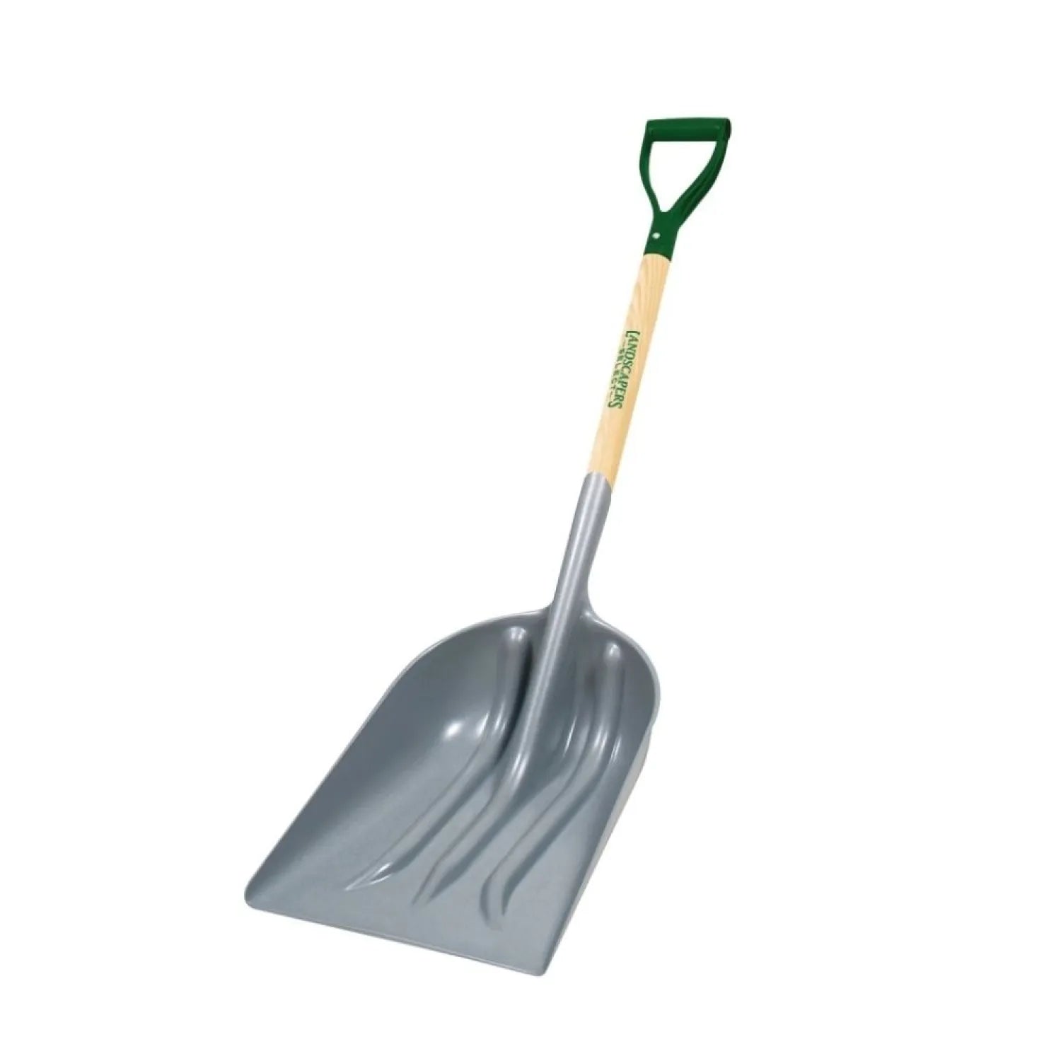 Landscapers Select Scoop Shovel with 12" x 14-1/4" ABS Blade and D-Shaped Wood Handle - 33279 PLA-12