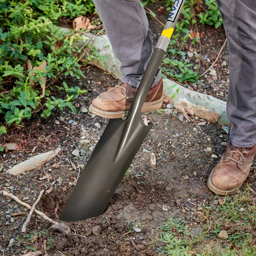 Vulcan Steel Drain Spade Shovel with D-Shaped Fiberglass Handle - 33292