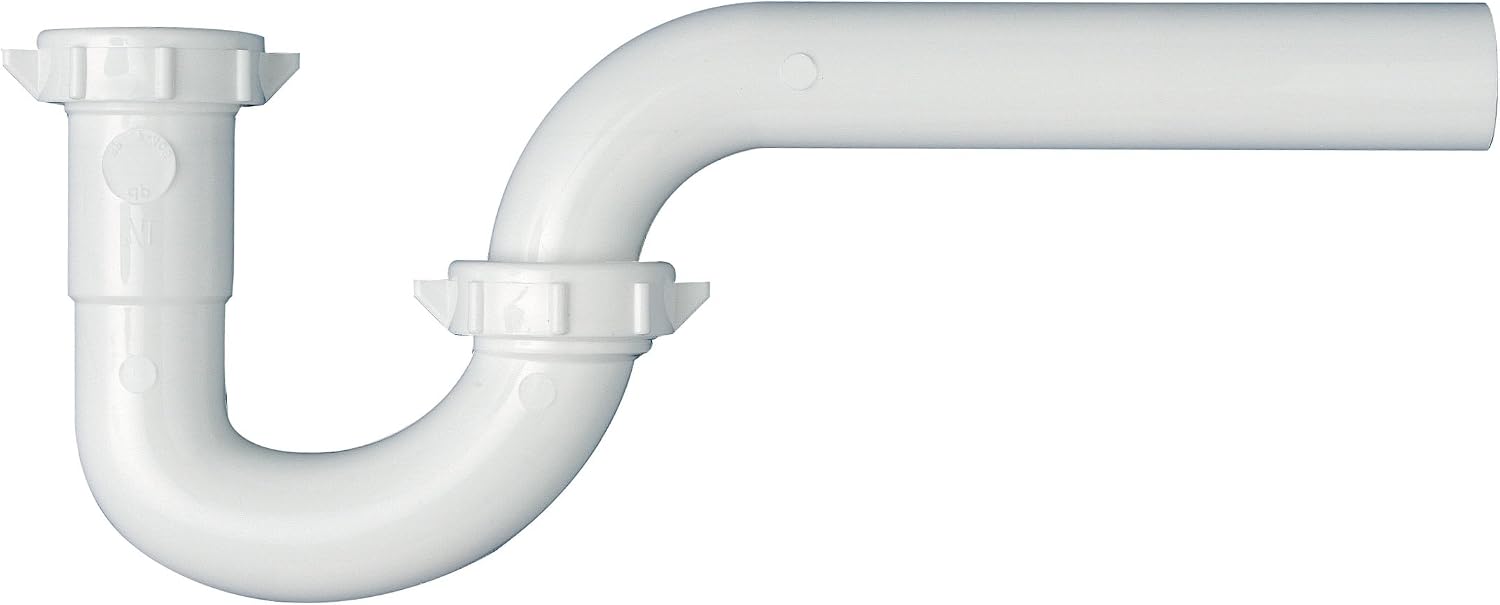 Plumb Pak PP941W PlumPak P-Trap, 1-1/4 in, Plastic, White
