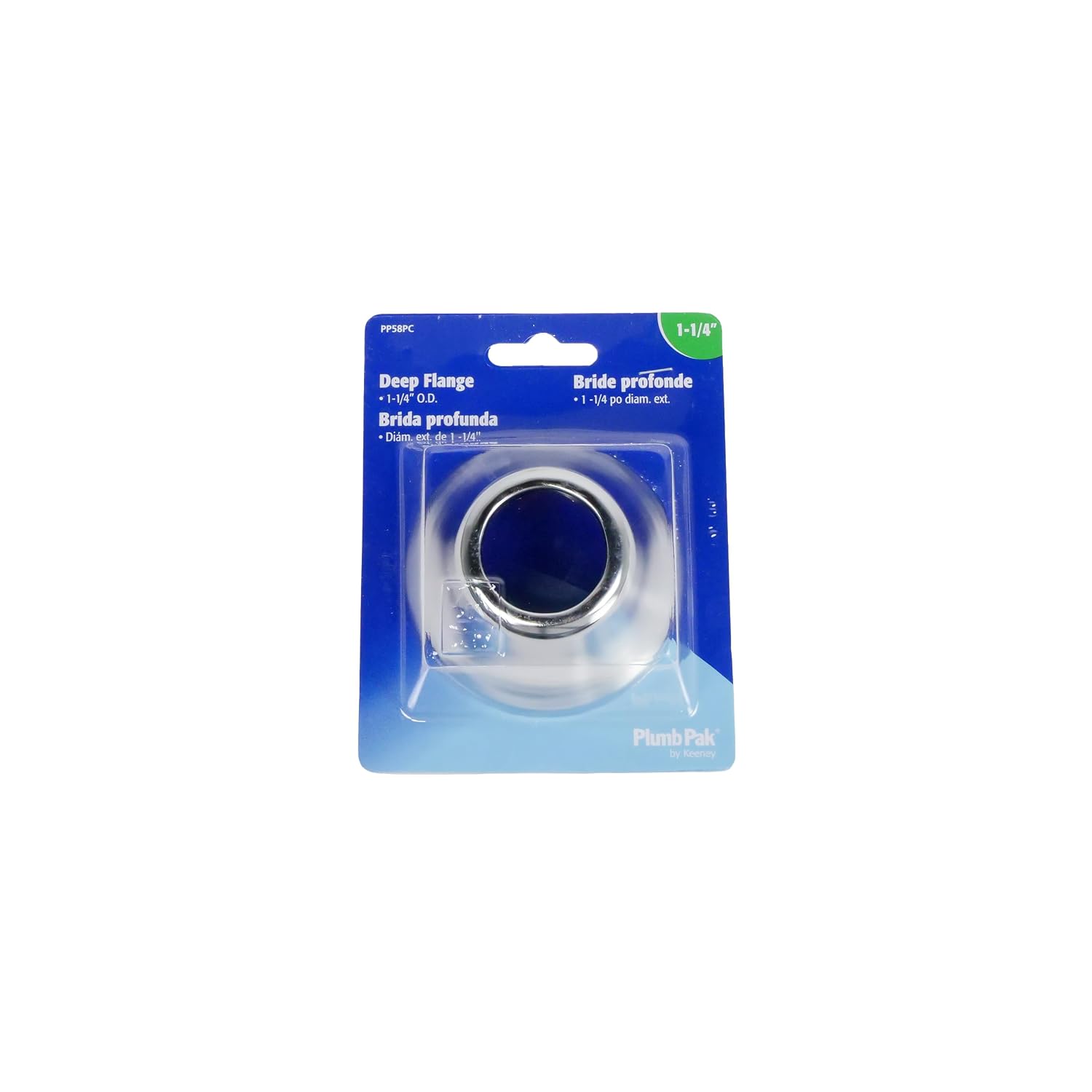 Plumb Pak PP59PC Deep Bath Flange, 1-1/2 In Od, Chrome Plated