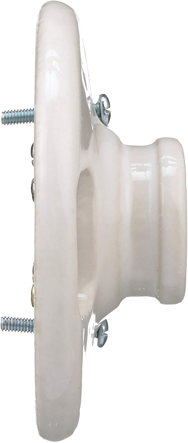EATON Wiring 604-SP 660-Watt 250-volt Medium Base Ceiling Receptacle Lamp Holder, Porcelain, White