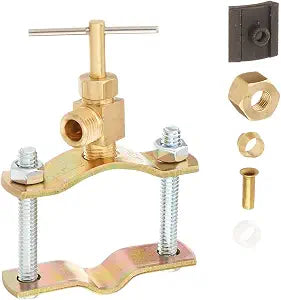 Plumb Pak PP855-2LF Saddle Valve OD LF, 1/4", Chrome