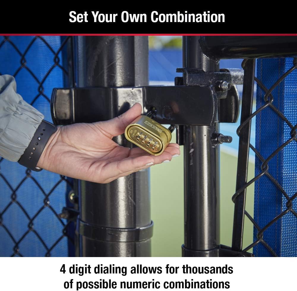 Master Lock No. 175D Set-Your-Own Brass Combination Padlock - 2"W