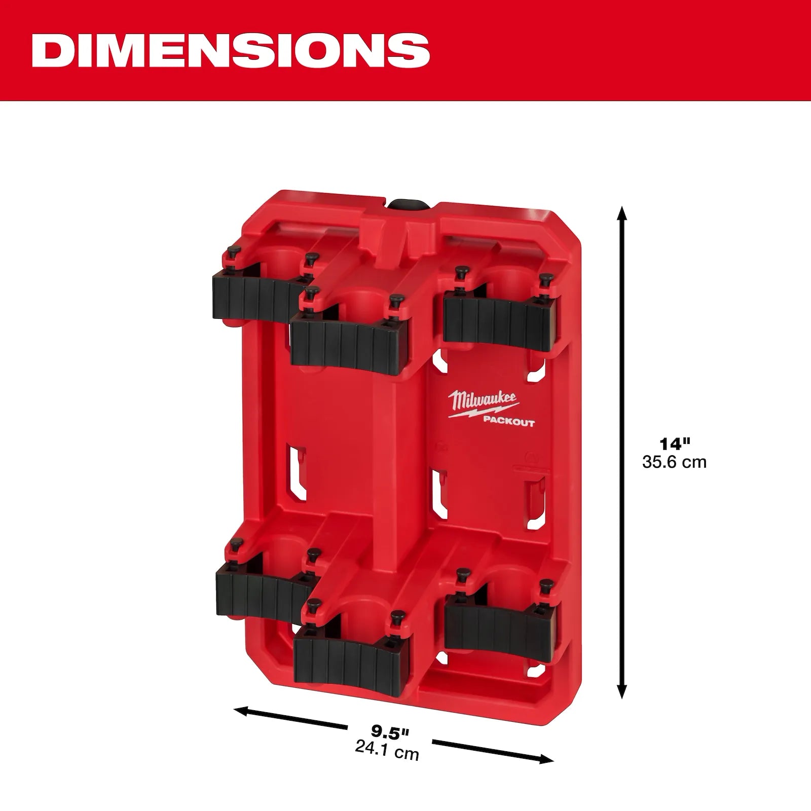 Milwaukee PACKOUT™ Long Handle Tool Rack - 48-22-8349