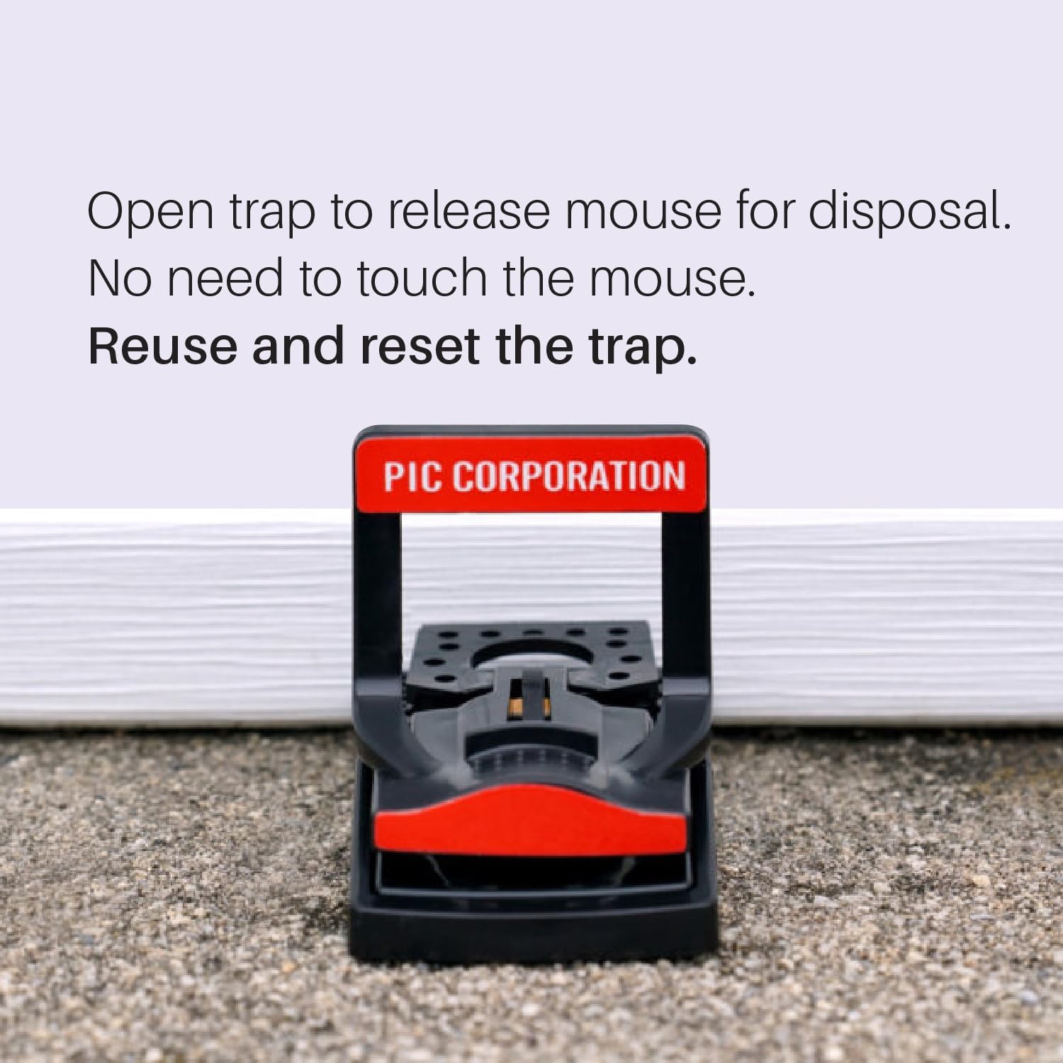 Pic PMT2 Plastic Mouse Trap, 2-Pack