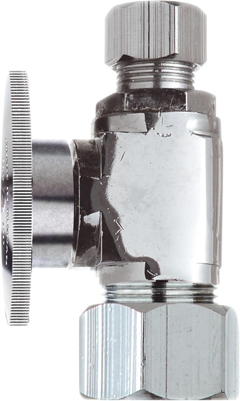 Keeney PP63PCLF 5/8" 3/8" Od Compression Lead Free Quarter Turn Straight Valve