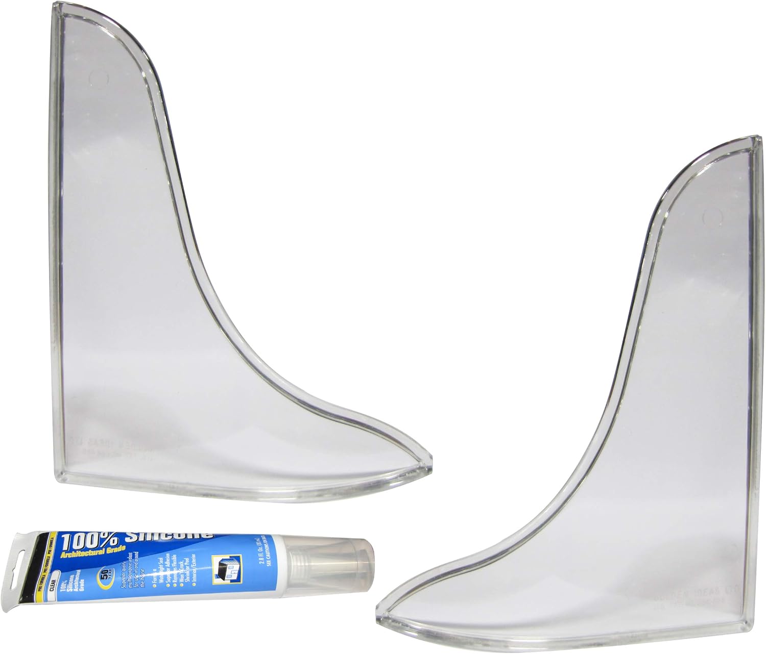 Keeney Tidee Tubb Plastic Bathtub and Shower Splash Guard Kit, 9.25" x 11", Ultra Clear