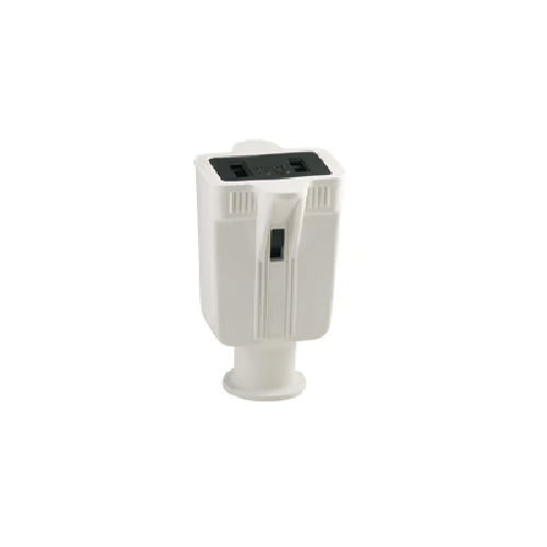 EATON Arrow Hart™ Eaton Wiring Devices 86BK-BOX Straight Blade Connector, 125 VAC, 15 A, 2 Poles, 2 Wires, Black
