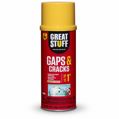 Great Stuff 157901 Gaps & Cracks Foam Sealant, Minimal Expanding, 12-oz. Cream