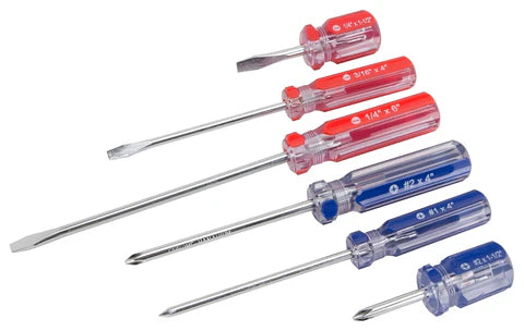 Vulcan Screwdriver Set 6Pc W/Rack -- 8177057