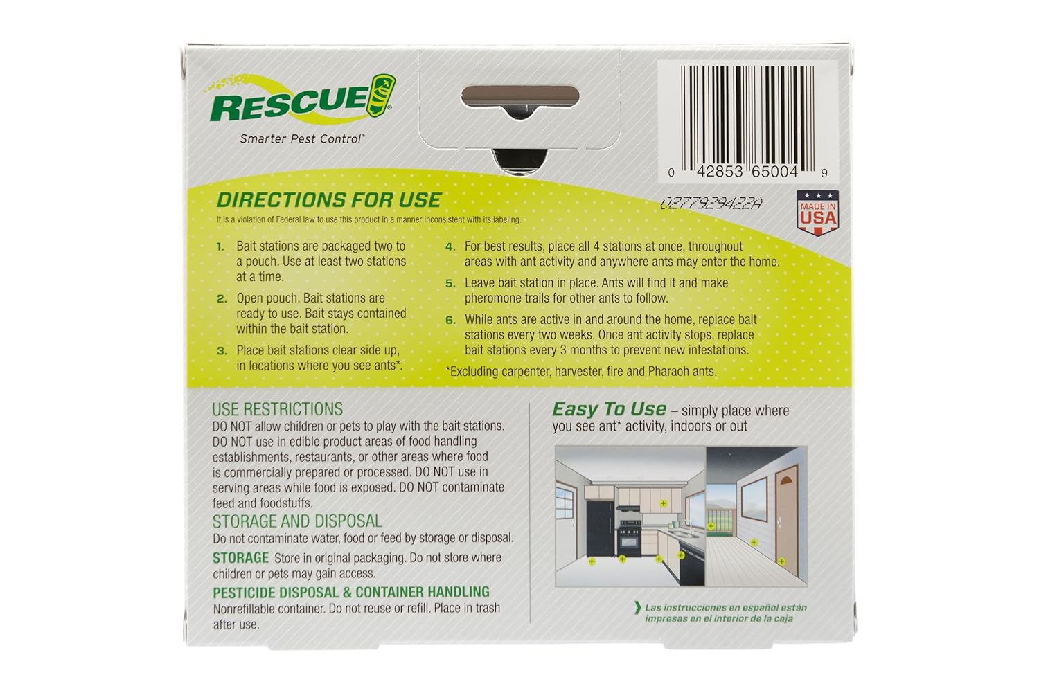 RESCUE! Ant Baits - 4 Bait Stations