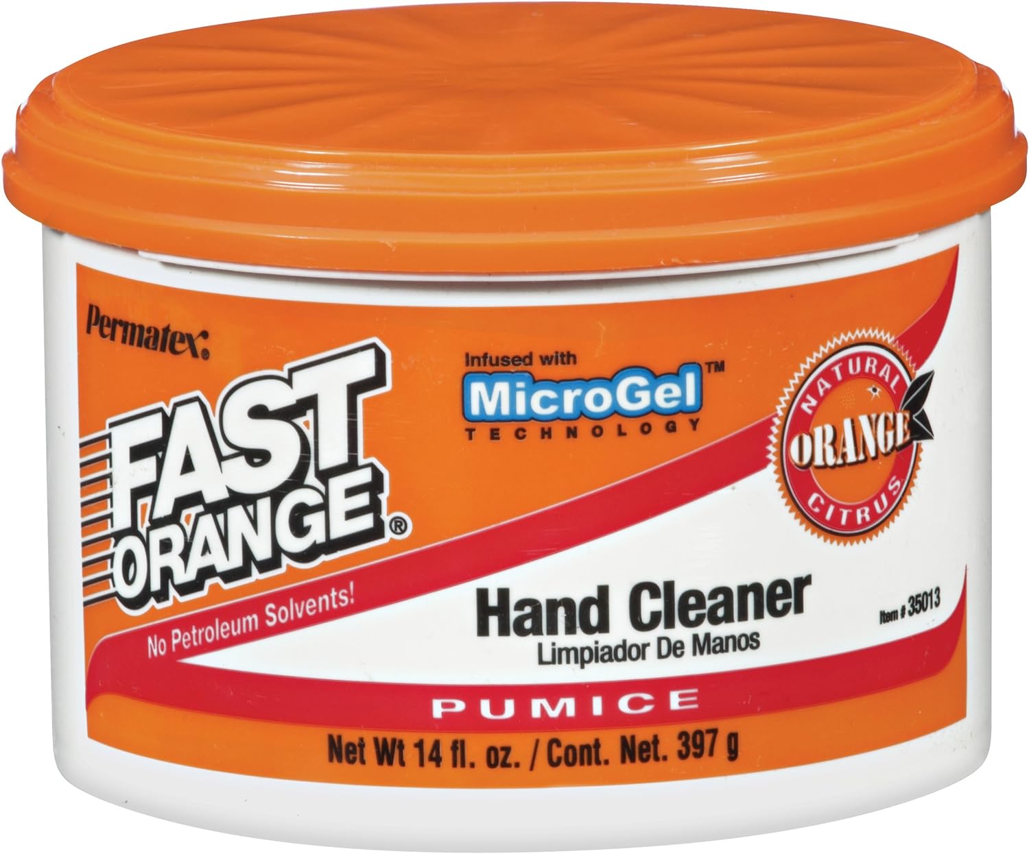 Fast Orange 35013 Pumice Cream Hand Cleaner, 14 oz.