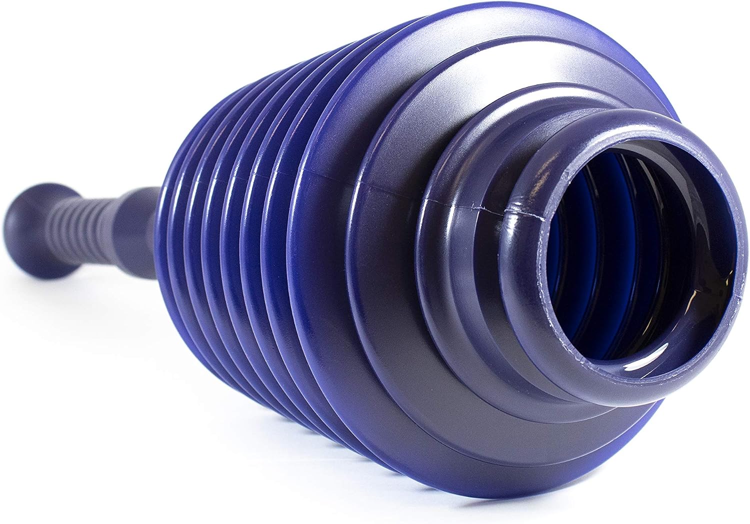 Master Plunger MP100-1 Heavy Duty Toilet Plunger Clears, Kitchen Sinks, Garbage Disposal and, Toilets Fast. Equipped with Patented Automatic Air Relief Valve, Navy Blue