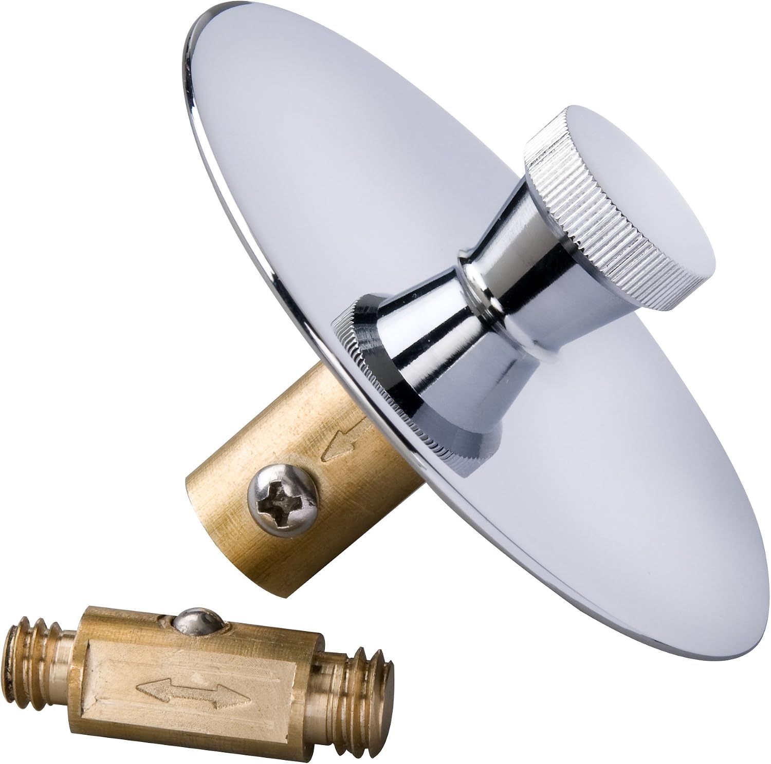 Keeney K826-35PC Quick Cover Up Tub Stopper, 5/16" or 3/8", Chrome