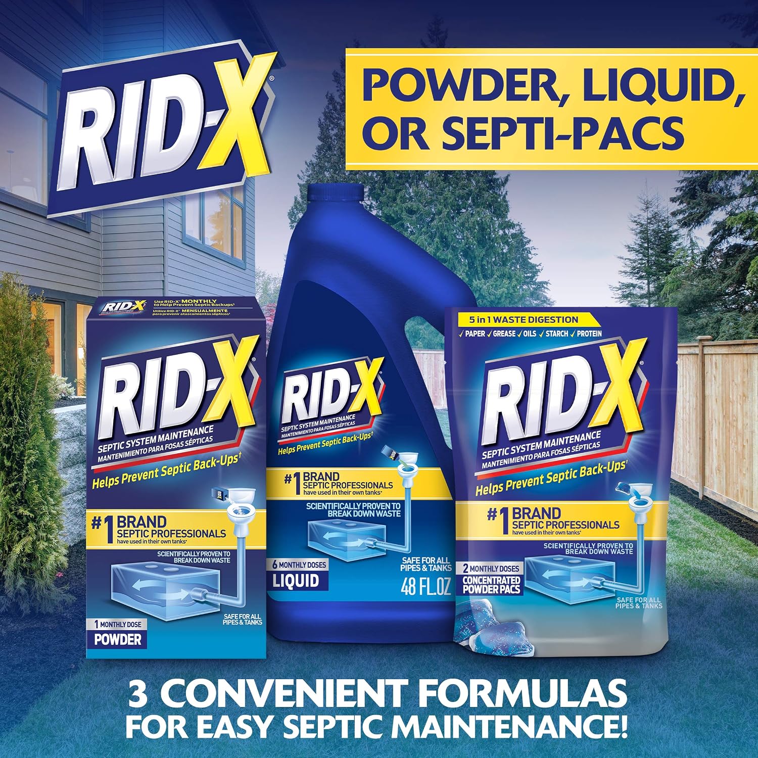 RID-X Professional Septic Treatment, 24 fl oz